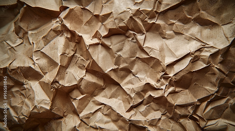 Texture background of crumpled and creased recycled brown paper Texture background of crumpled and creased recycled brown paper