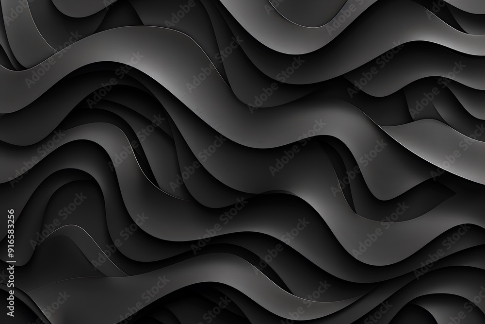 Abstract Black Wavy Background Abstract Black Wavy Background