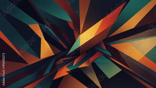 abstract background with triangles , AI Generated.