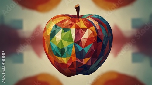Obraz na płótnie abstract apple background , AI Generated. w salonie