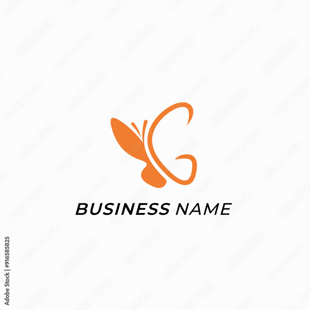 design logo creative butterfly and letter G design logo creative butterfly and letter G