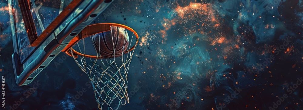 Basketball Hoop Under the Stars Basketball Hoop Under the Stars