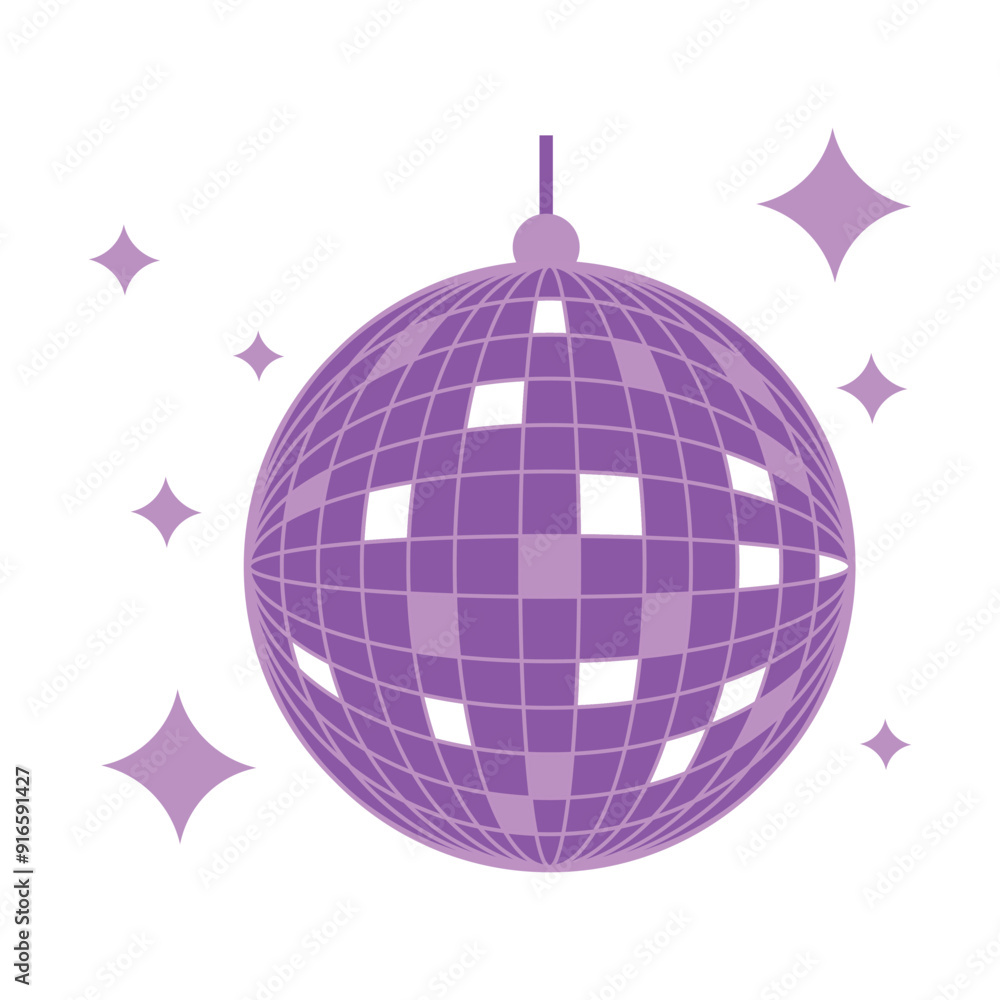 Disco Ball Illustration Disco Ball Illustration
