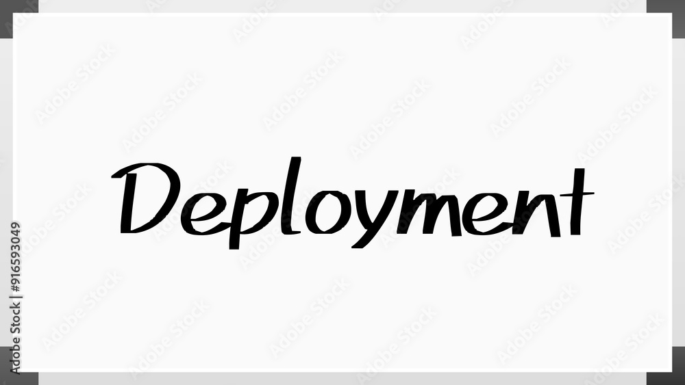 Deployment のホワイトボード風イラスト Deployment のホワイトボード風イラスト