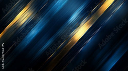 Abstract background with diagonal gold and blue lines. ..