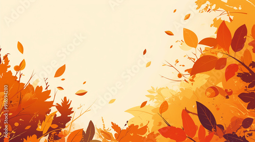 秋の紅葉の背景イメージ