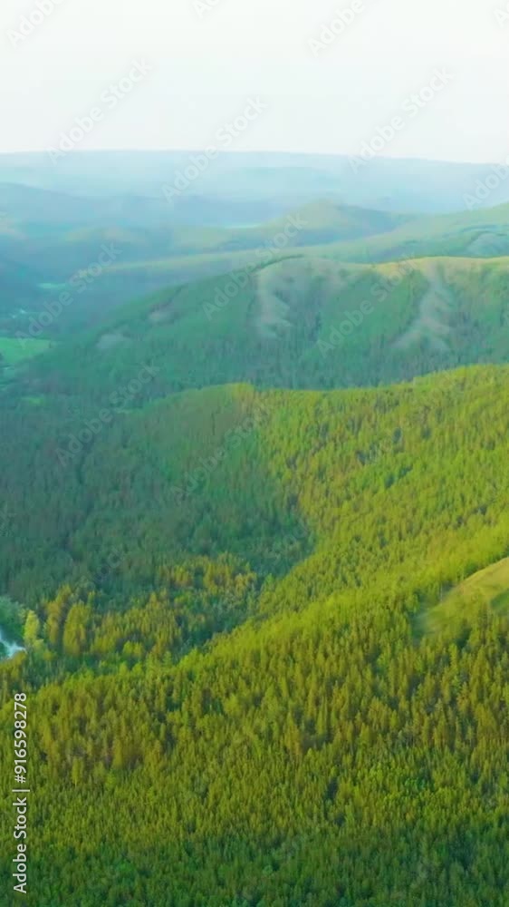 Aerial view of rural area during summer Aerial view of rural area during summer