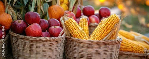 Colorful harvest display fe...