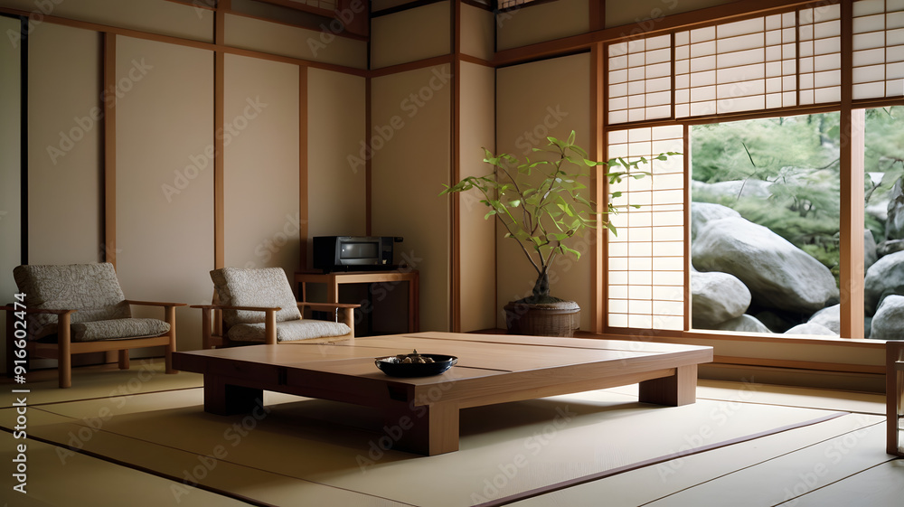 Zen Japanese Interior: A Calm and Minimalist Space Zen Japanese Interior: A Calm and Minimalist Space