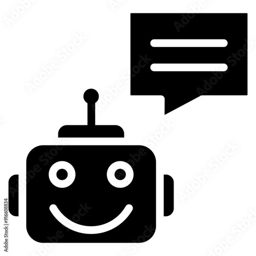 Chatbot Icon Element For Design