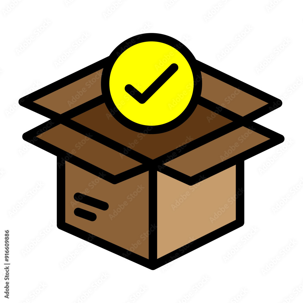 Packages Vector Filled Icon Design Packages Vector Filled Icon Design
