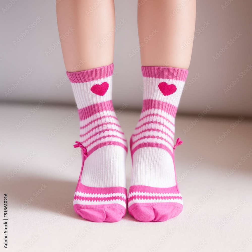 Socks with hearts Socks with hearts