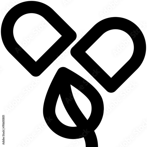 medication black outline icon