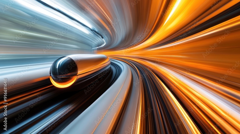 Fast Speed Travel Through Abstract Tunnel Fast Speed Travel Through Abstract Tunnel