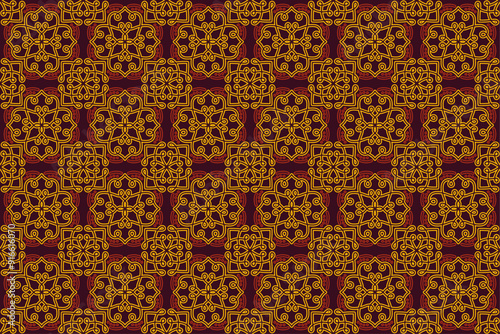 Abstract Classic Batik Seamless Pattern