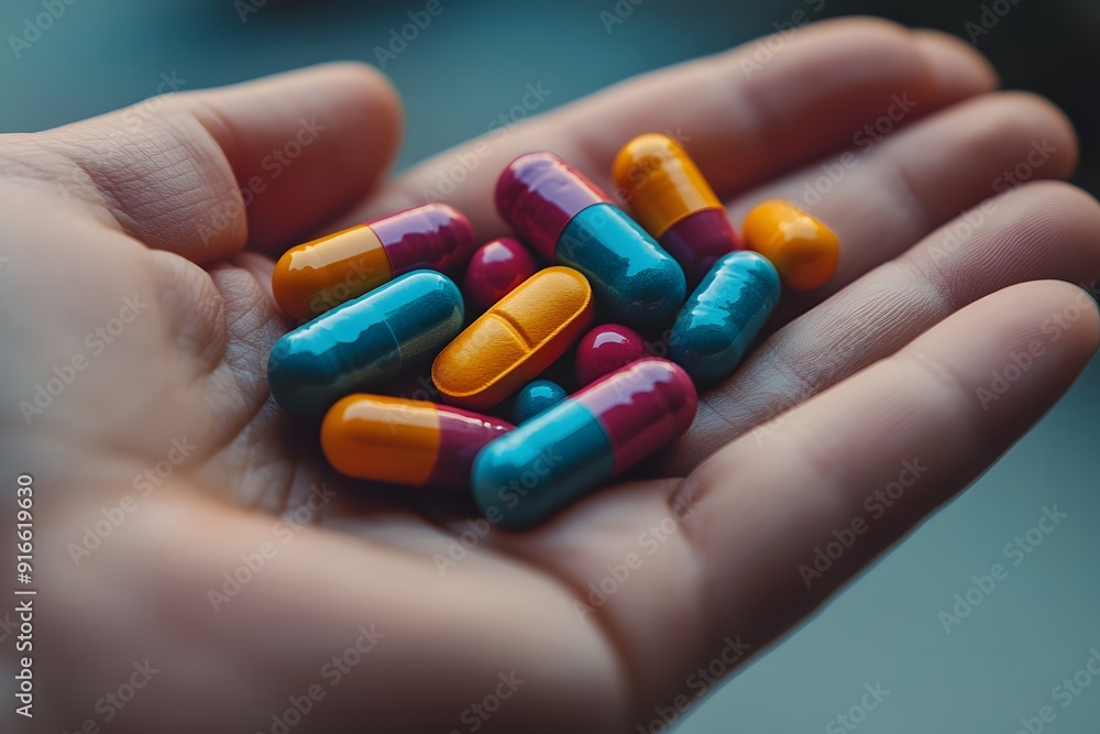 Overcoming Illness with Medication. Health and Wellness concept Overcoming Illness with Medication. Health and Wellness concept