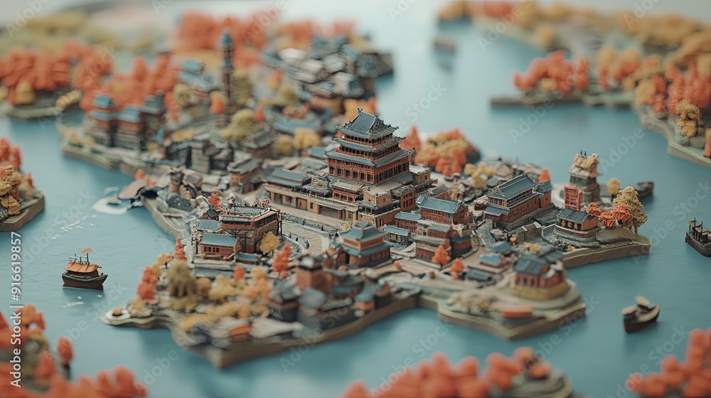 Miniature and Super Cute Clay World in Isometric View of the Forbidden City: Detailed Stop-Motion Animation with Tilt-Shift Effect, Great Lighting, and 3D Rendering
Miniature and Super Cute Clay World in Isometric View of the Forbidden City: Detailed Stop-Motion Animation with Tilt-Shift Effect, Great Lighting, and 3D Rendering
