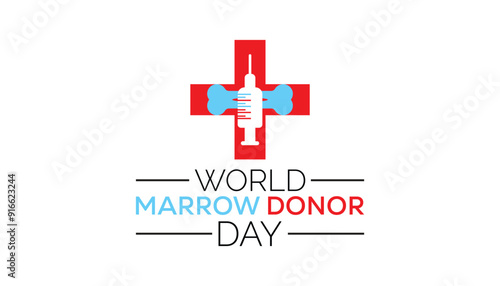 world marrow donor day is observed every year on September.Holiday concept background, placard, banner design template Vector illustration background design.