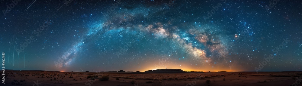 A beautiful night sky with a large milky way A beautiful night sky with a large milky way