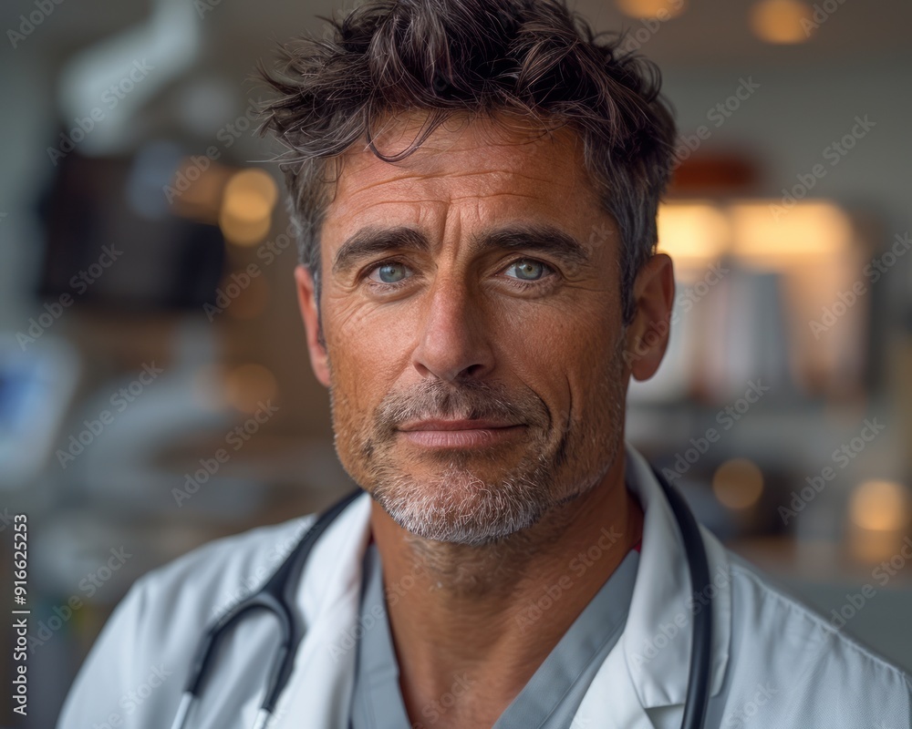 Photo portrait of a man doctor Photo portrait of a man doctor