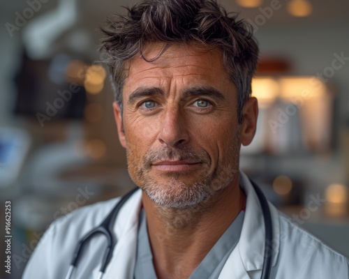 Photo portrait of a man doctor