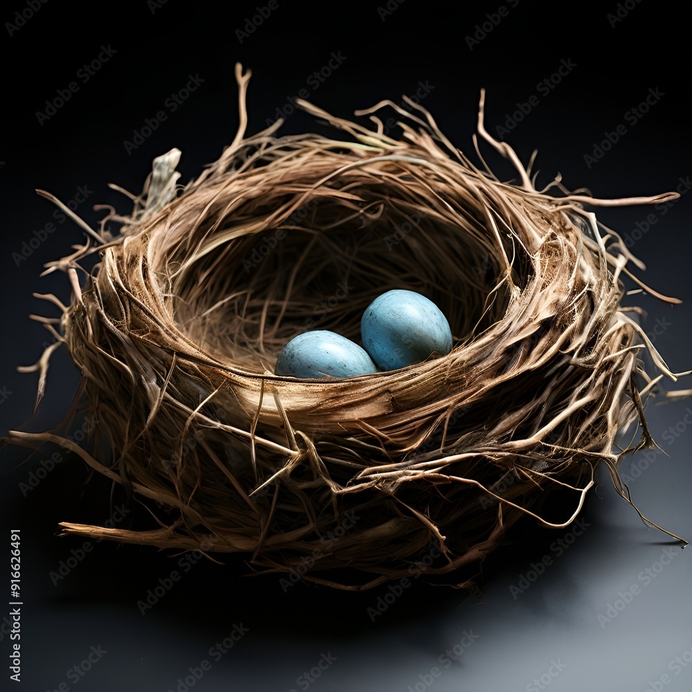 Fototapeta premium nest with eggs
