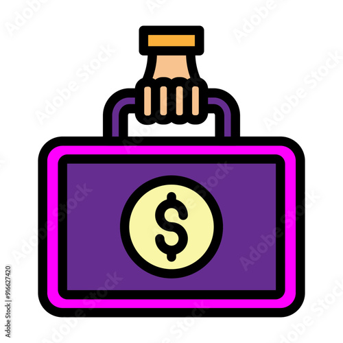 Money Laundering Vector Filled Icon Design