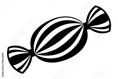 silhouette vector design of a candy