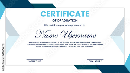 abstract blue background with paper