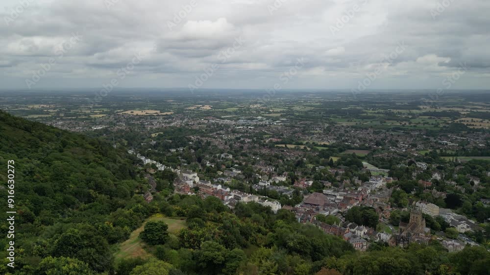 Aerial view at Great Malvern UK Aerial view at Great Malvern UK