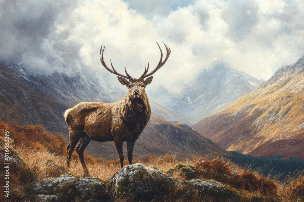 Fototapeta premium Monarch Of The Glen , ai