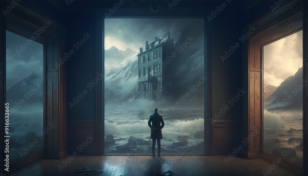 Fototapeta premium Second Life Syndrome. surreal mystical fantasy artwork