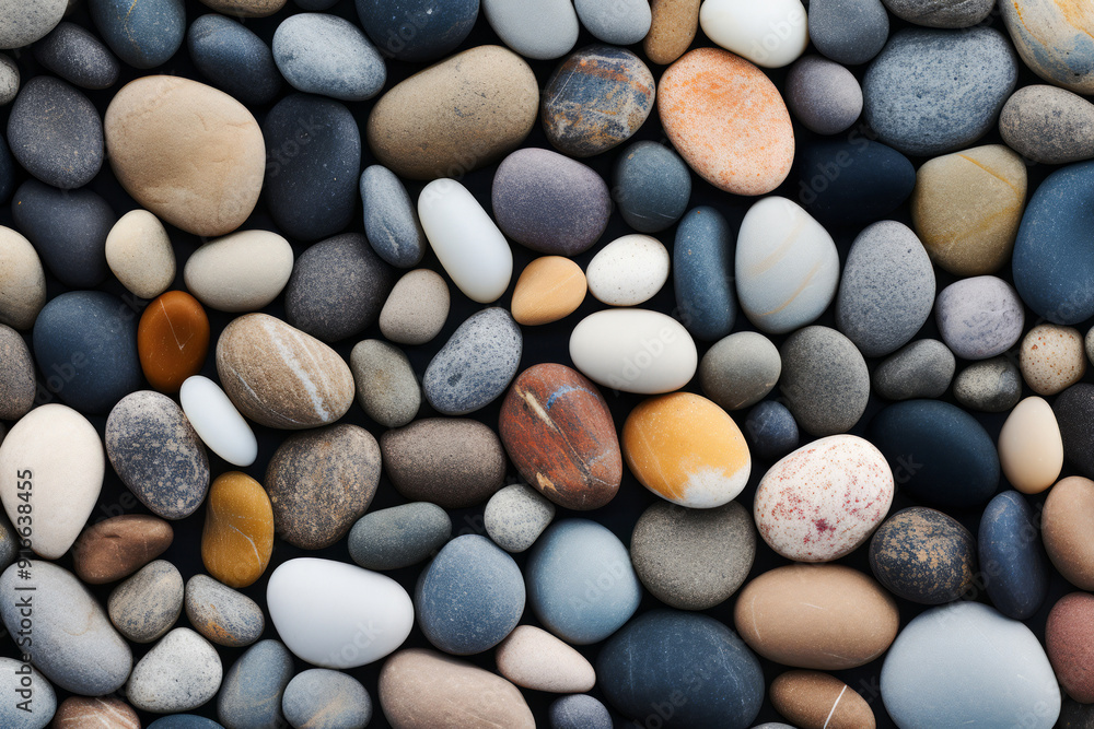 Processed collage of sea shore pebbles texture. Background for banner, backdrop or texture Processed collage of sea shore pebbles texture. Background for banner, backdrop or texture