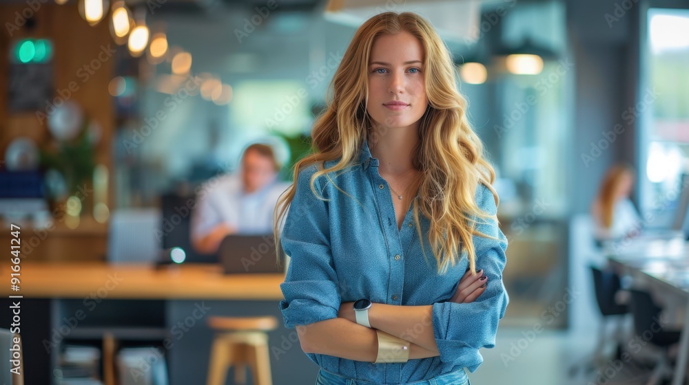 The confident office woman The confident office woman