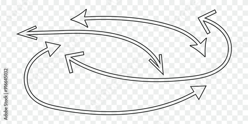 Double Arrow. Dual arrow icon vector set. Black Arrow icon. Esp 10.