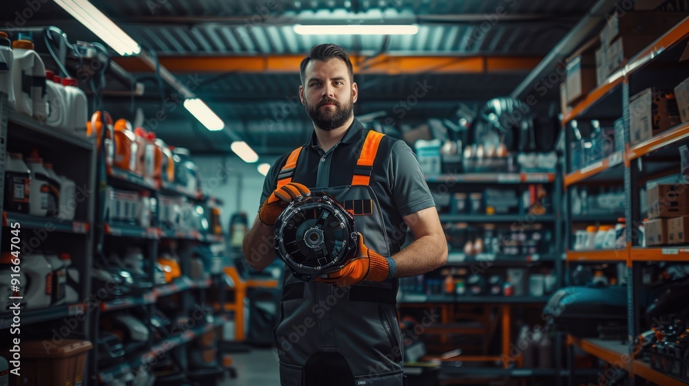 The mechanic in the workshop The mechanic in the workshop