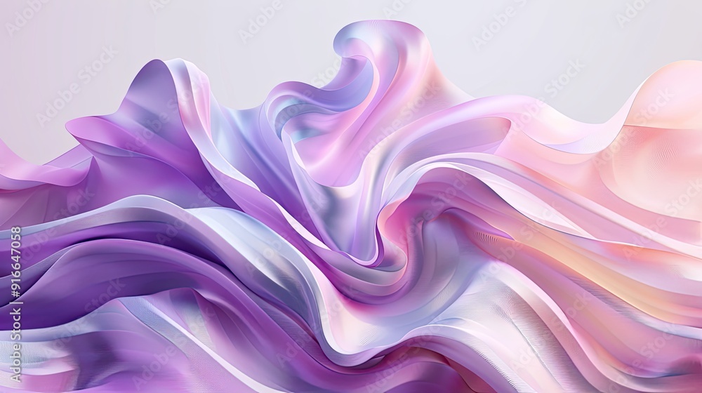 Obraz premium 3d silk abstract wave fluid motion texture backgrounds
