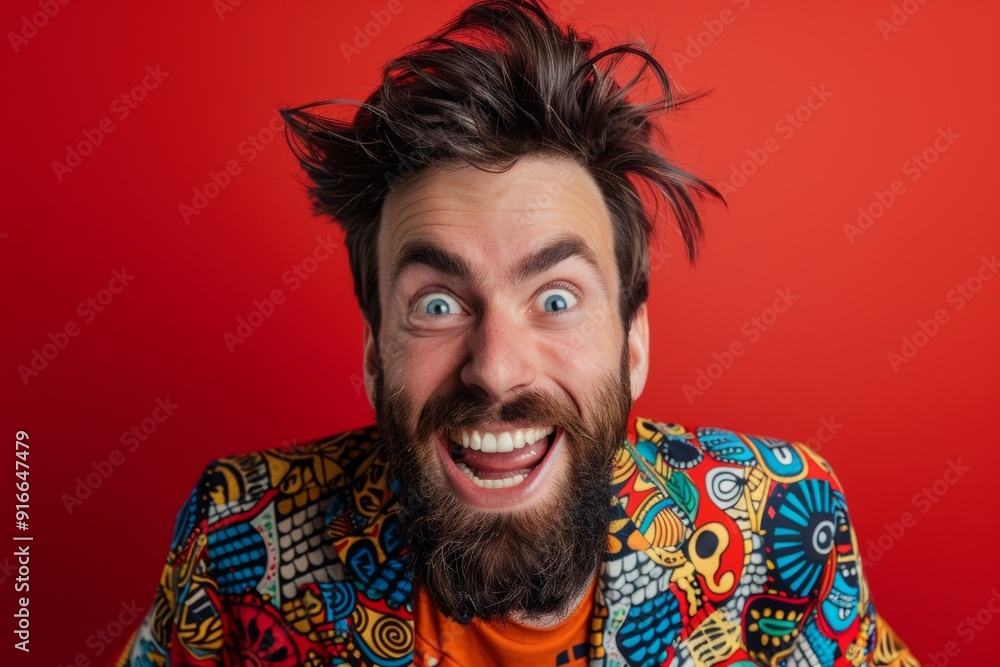 Young man exuding personality and vibrancy his funky hair catching eye. Cheerful young man vibrant funky hairstyle posing playfully. Illustrating daring and playful Young man exuding personality and vibrancy his funky hair catching eye. Cheerful young man vibrant funky hairstyle posing playfully. Illustrating daring and playful
