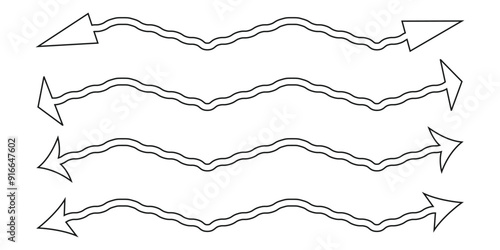 Double Arrow. Dual arrow icon vector set. Black Arrow icon. Esp 10.