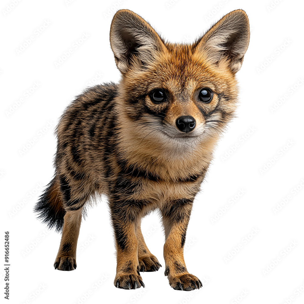 Fototapeta premium red fox vulpes standing in front of background