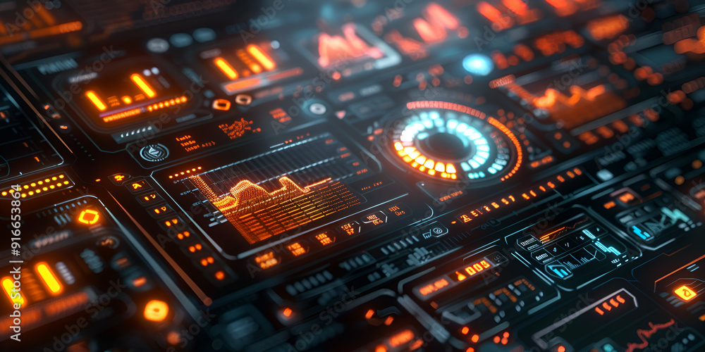 Futuristic Digital Dashboard with Data and Analytics - Advanced UI/UX Design, Data Visualization, and Technology Interface Futuristic Digital Dashboard with Data and Analytics - Advanced UI/UX Design, Data Visualization, and Technology Interface