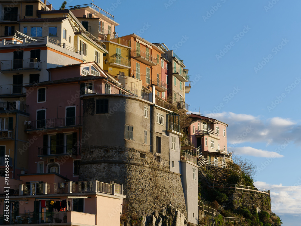 Beautiful view of Manarola in the Cinque Terre Beautiful view of Manarola in the Cinque Terre