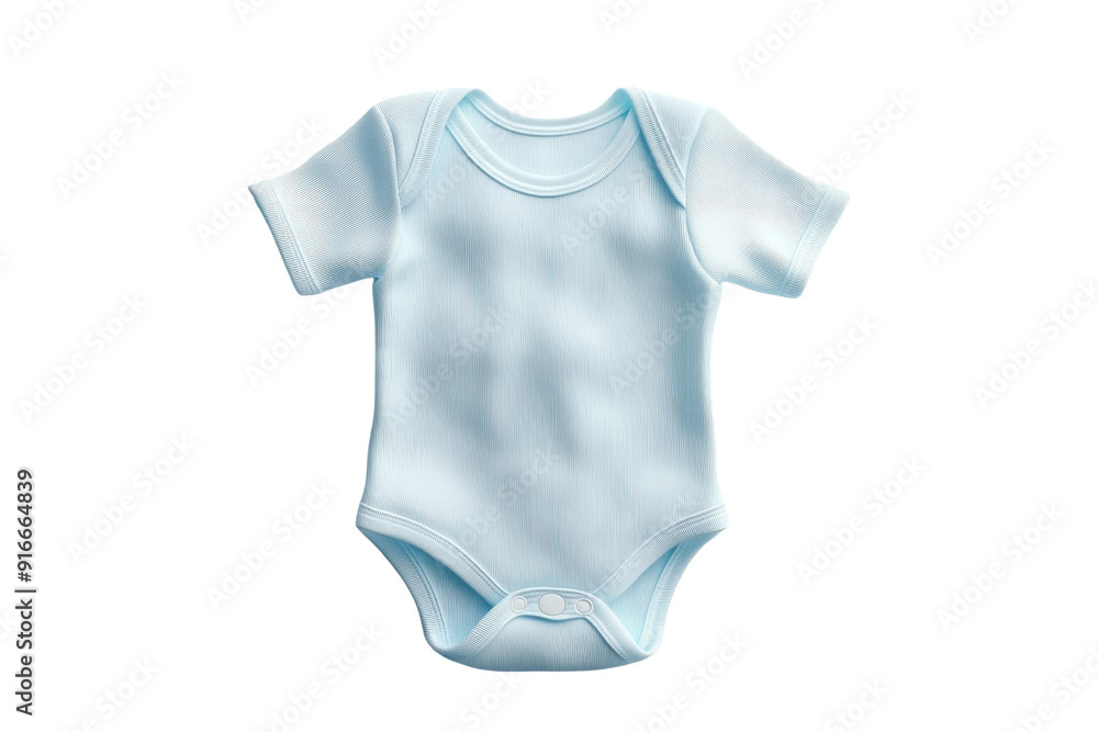 Soft light blue baby onesie isolated on transparent background. Ideal for baby apparel, baby gifts, and newborn clothing concepts. Soft light blue baby onesie isolated on transparent background. Ideal for baby apparel, baby gifts, and newborn clothing concepts.