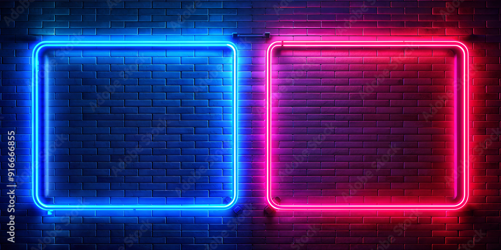 Side Blue red neon for banner background Side Blue red neon for banner background