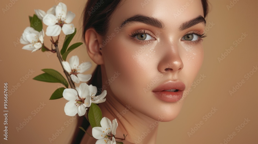 The Beauty with Flowers The Beauty with Flowers