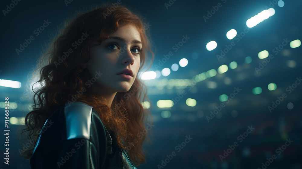 Football stadium at night psychedelic Classic Football stadium at night psychedelic Classic
