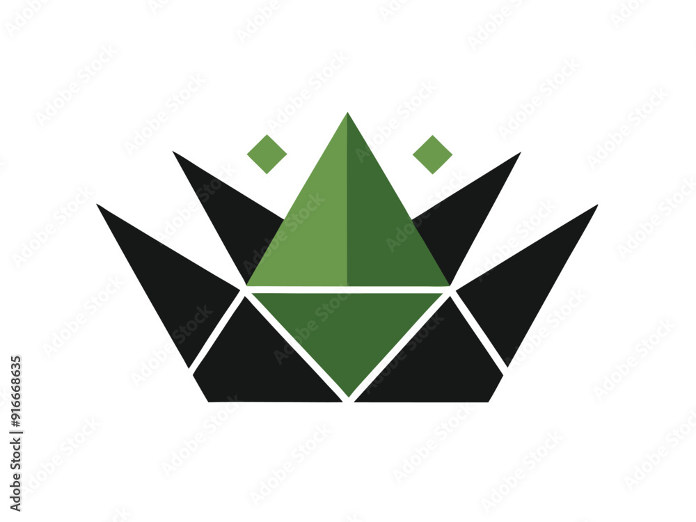 Modern Crown Logo with Sleek Lines - Minimalist Design Modern Crown Logo with Sleek Lines - Minimalist Design