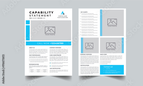 Capability Statement Template Design.