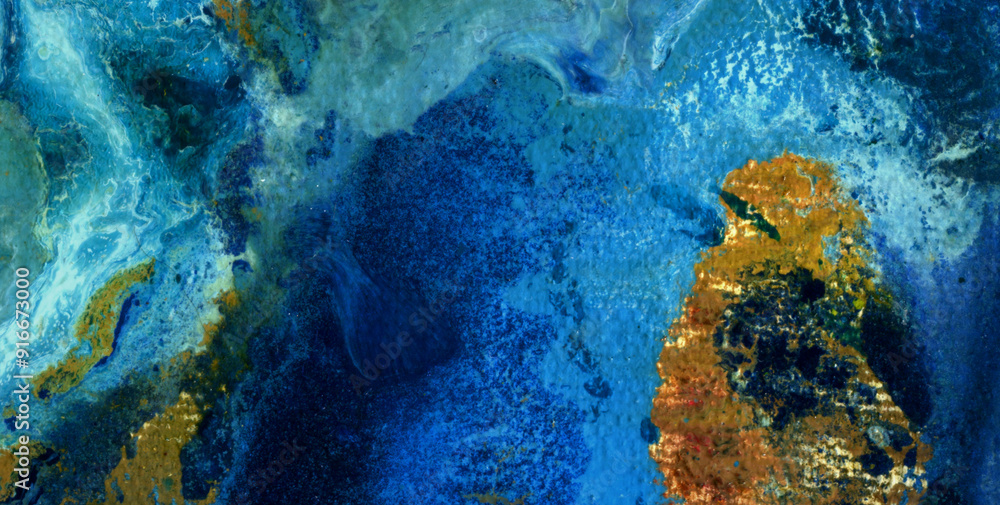 Naklejka premium Eclectic and Expressive Painted Dreamscape Infused with an Array of Colors and Abstract Forms
