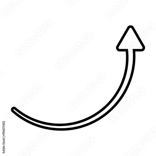 Arrow Pointing Up Icon,  Simple Icon Vector Design, best used for presentation, application, web and banner